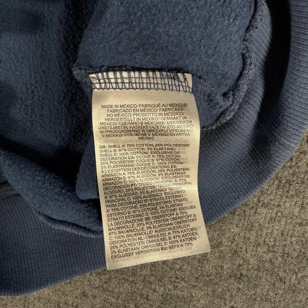 The North Face Mens Circular Design Hoodie Blue Pullover NF0A7R9H Small #4413